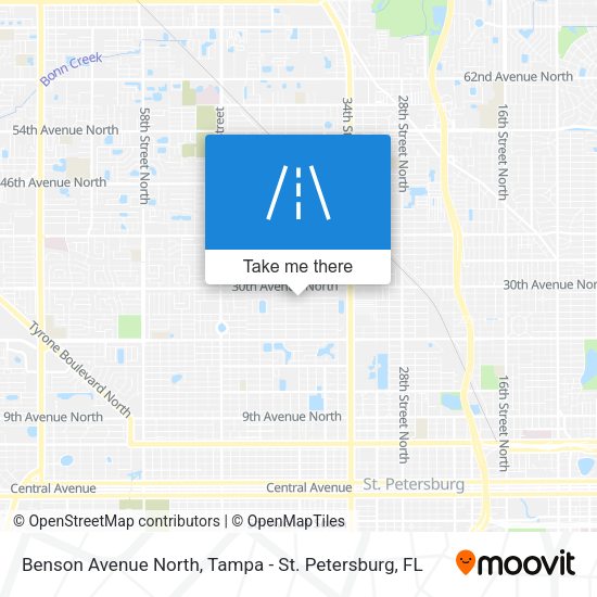 Benson Avenue North map