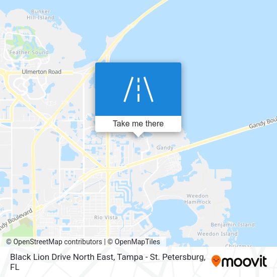 Black Lion Drive North East map