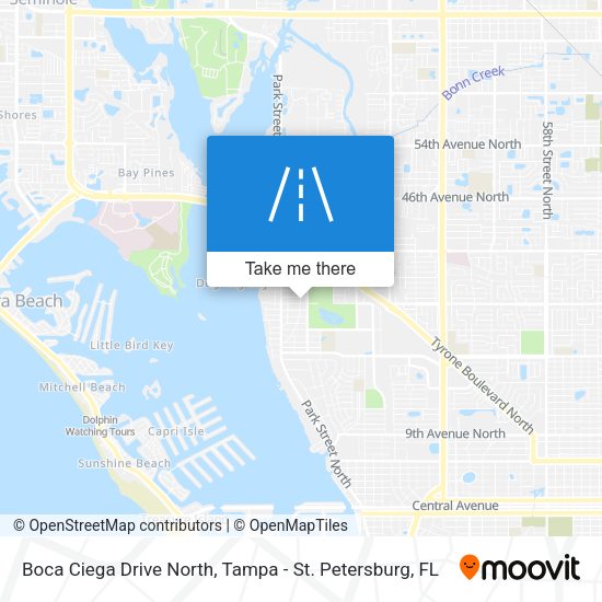 Mapa de Boca Ciega Drive North