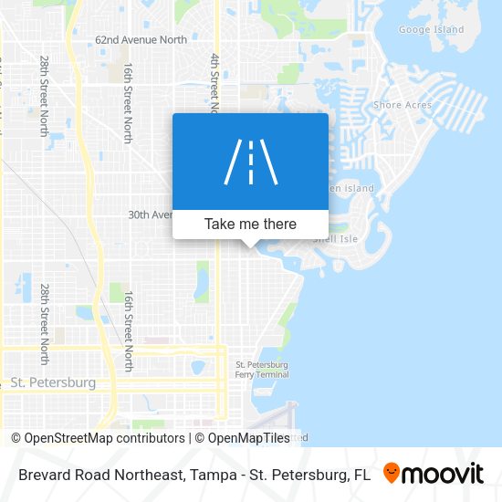 Brevard Road Northeast map