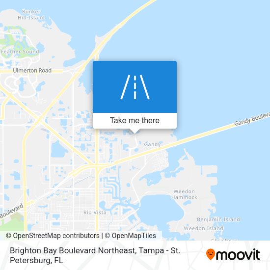 Brighton Bay Boulevard Northeast map