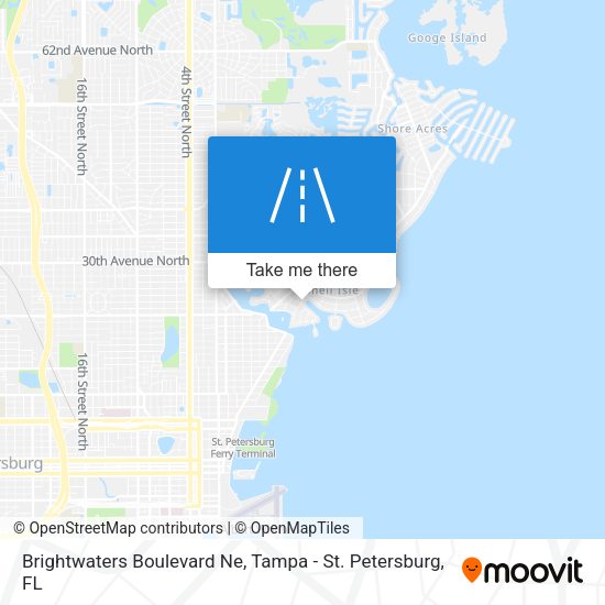 Mapa de Brightwaters Boulevard Ne