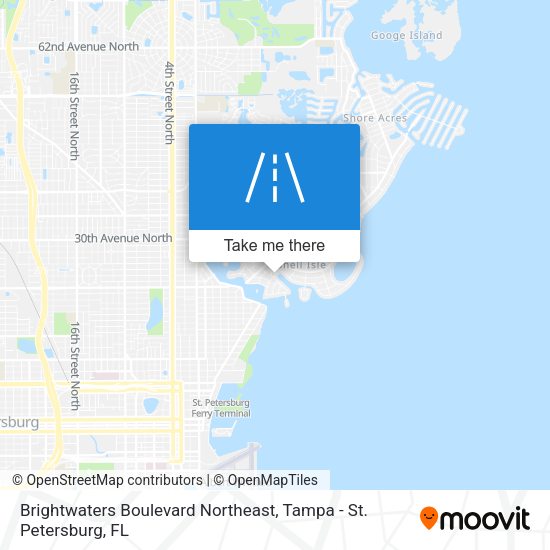 Brightwaters Boulevard Northeast map