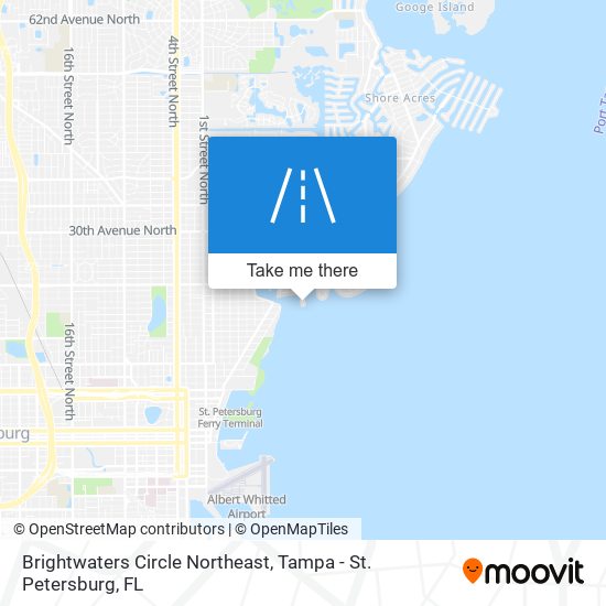 Brightwaters Circle Northeast map