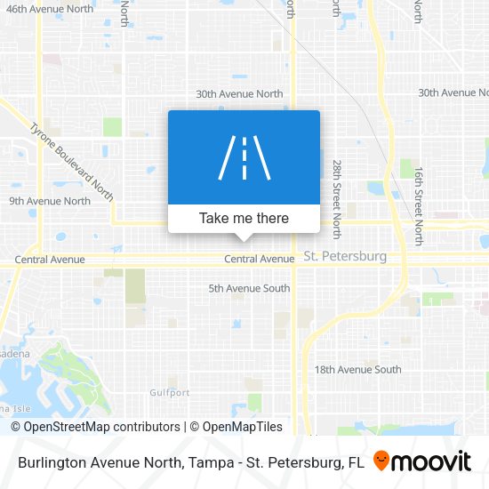 Burlington Avenue North map