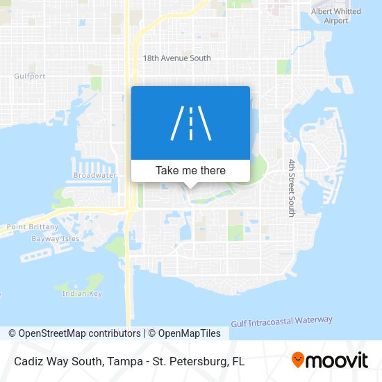 Cadiz Way South map