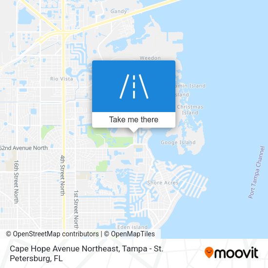 Cape Hope Avenue Northeast map