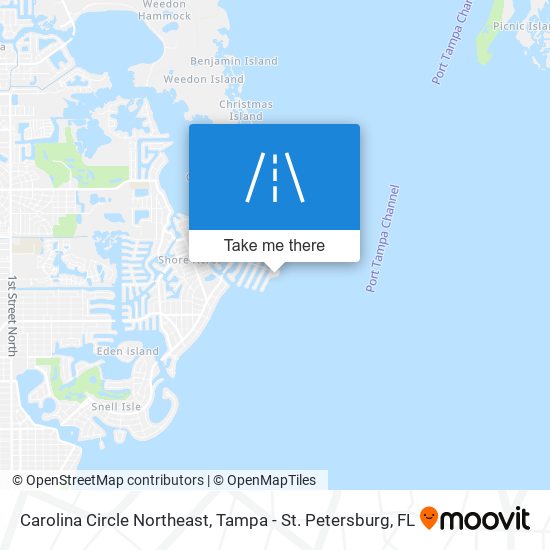 Mapa de Carolina Circle Northeast