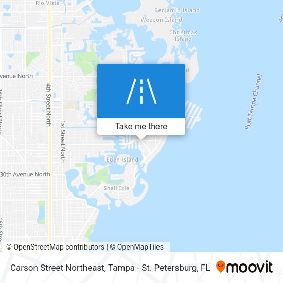 Carson Street Northeast map