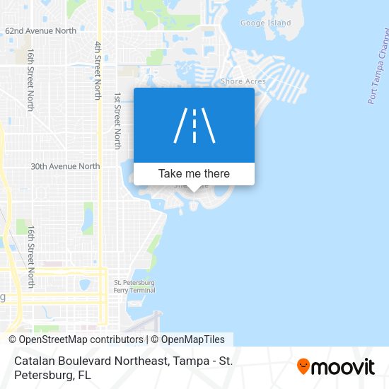 Mapa de Catalan Boulevard Northeast