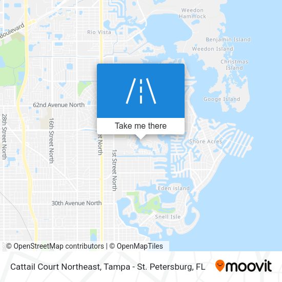 Cattail Court Northeast map