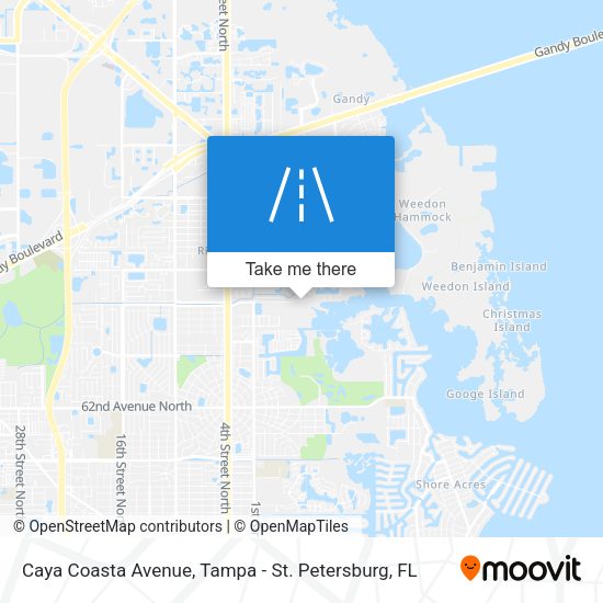 Caya Coasta Avenue map