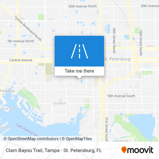 Mapa de Clam Bayou Trail