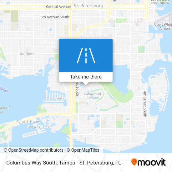 Columbus Way South map