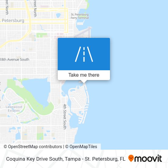 Mapa de Coquina Key Drive South