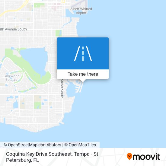 Mapa de Coquina Key Drive Southeast