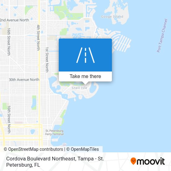 Cordova Boulevard Northeast map