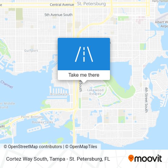 Cortez Way South map