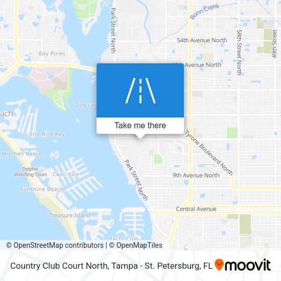 Country Club Court North map
