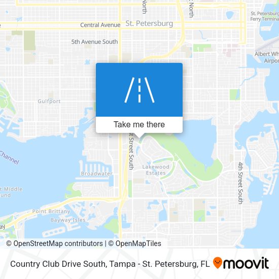 Mapa de Country Club Drive South
