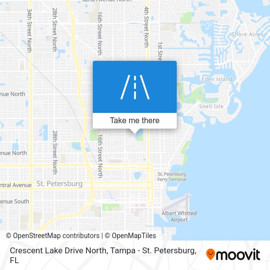 Crescent Lake Drive North map