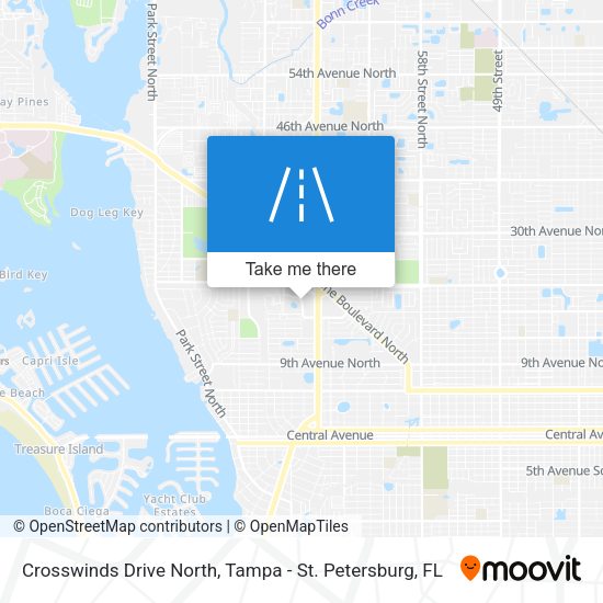 Mapa de Crosswinds Drive North