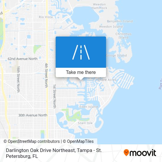 Darlington Oak Drive Northeast map