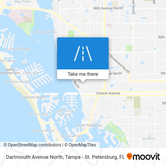 Dartmouth Avenue North map
