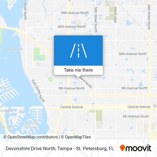 Devonshire Drive North map