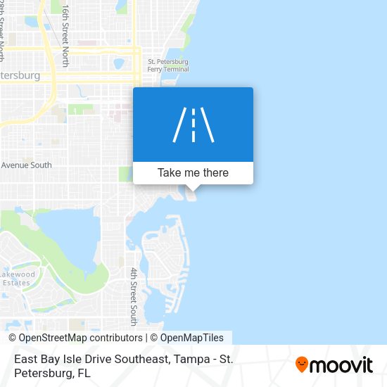 East Bay Isle Drive Southeast map