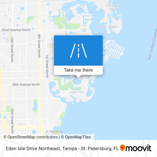 Eden Isle Drive Northeast map