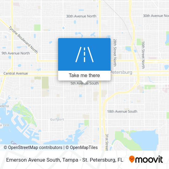 Emerson Avenue South map