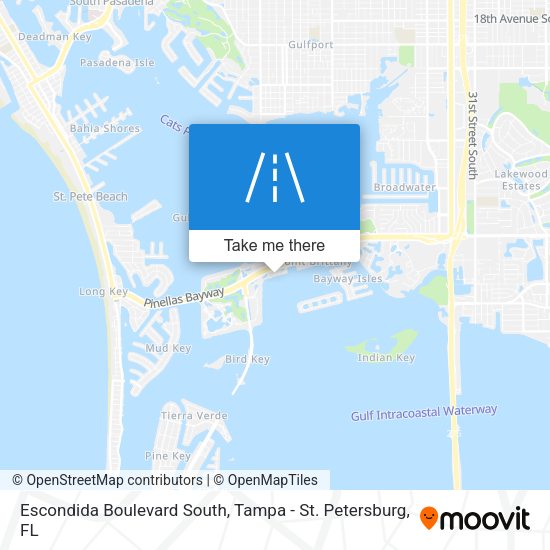 Mapa de Escondida Boulevard South