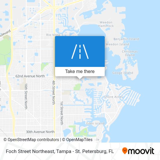 Foch Street Northeast map