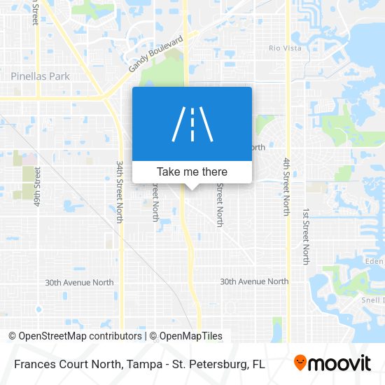 Mapa de Frances Court North