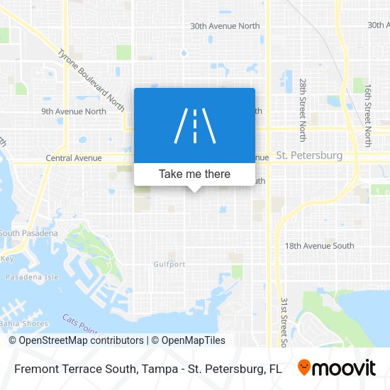Mapa de Fremont Terrace South