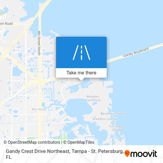 Mapa de Gandy Crest Drive Northeast
