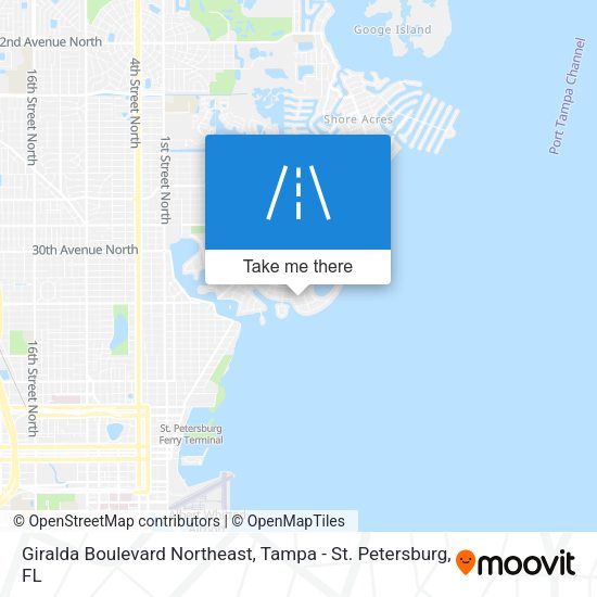 Giralda Boulevard Northeast map