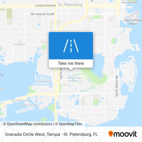 Mapa de Granada Circle West