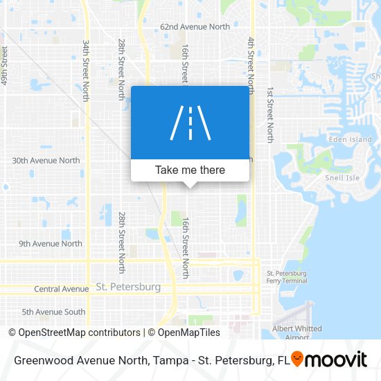 Greenwood Avenue North map