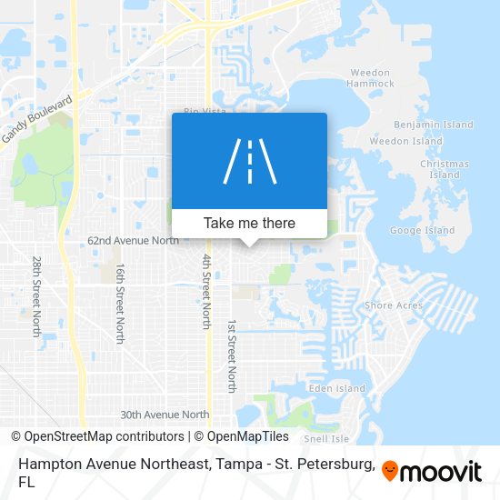 Hampton Avenue Northeast map