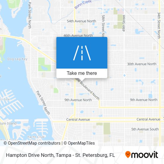 Mapa de Hampton Drive North