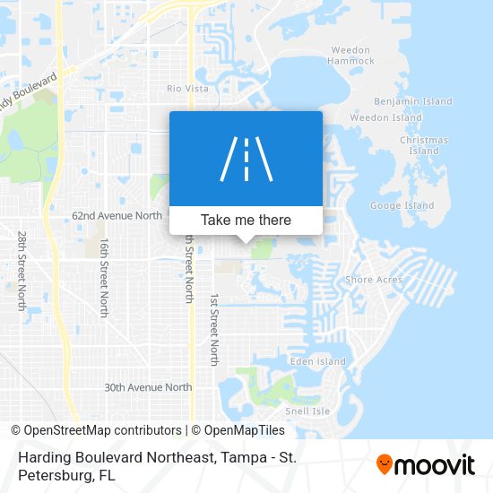 Harding Boulevard Northeast map