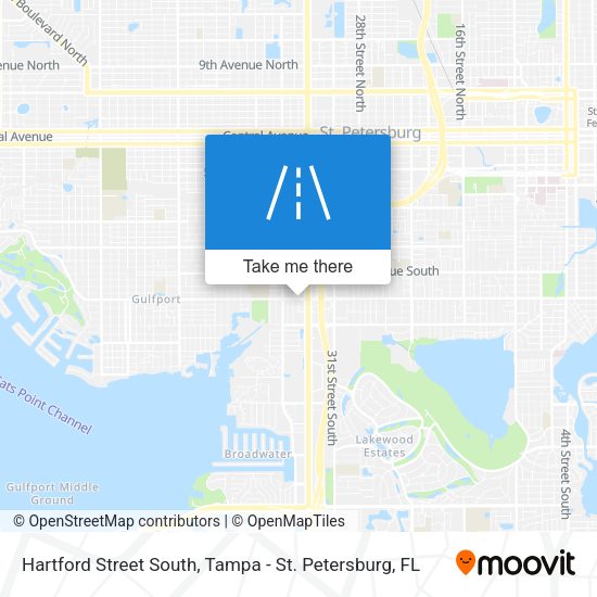 Hartford Street South map