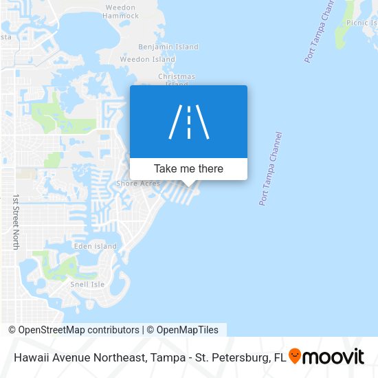 Hawaii Avenue Northeast map