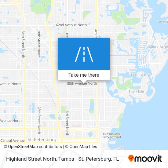 Highland Street North map