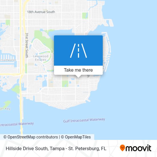 Mapa de Hillside Drive South