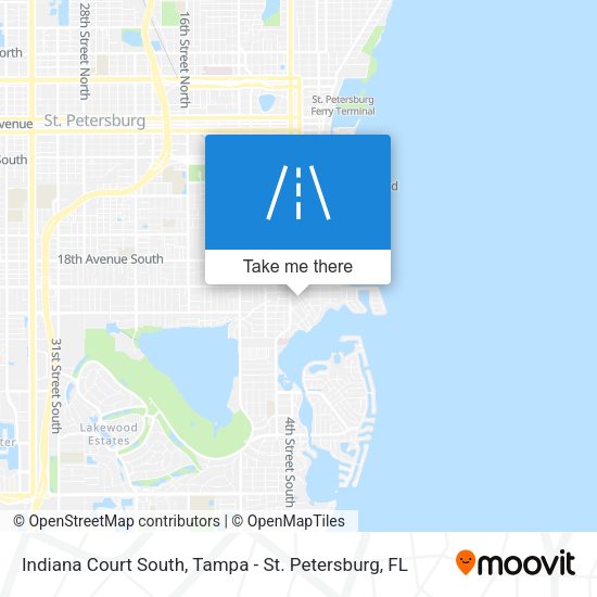 Mapa de Indiana Court South