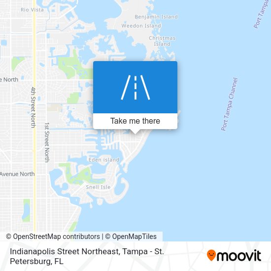 Mapa de Indianapolis Street Northeast