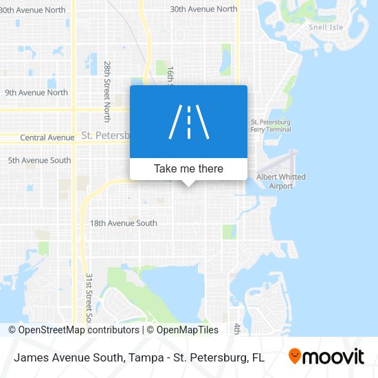 James Avenue South map